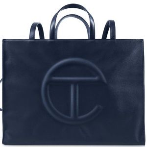 NWT Telfar Large Navy Shopping Bag, brand new in original packaging!